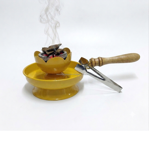 Premium Powder Coated Handheld Bakhoor <b>Burner</b> with Pedestal Ash Catcher Tray Bulk Sourcing - Product Image 4