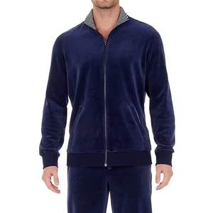 Ensemble de survêtement en velours personnalisé avec sweat à capuche zippé et pantalon à cordon, en mélange de coton respirant, idéal pour l'hiver, haute qualité, vente en gros - Product Image 6
