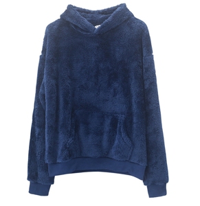 Men's Casual Winter <b>Jumper</b> <b>Pullover</b> Double-Sided Wool Fleece Hoodie with O-Neck Pocket Regular Fit Anti-Shrink Warm Sweatshirt - Product Image 4