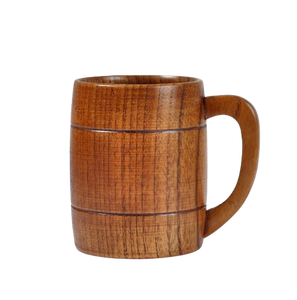 Copa de Vino Clásica Vintage con Asa de Madera, Artesanía en Madera Natural, Taza para Cerveza, Té, Café, de Vietnam, para Fiestas - Product Image 2