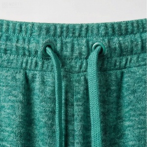 Jupe droite mi-mollet pour femme, taille élastique, cordon de serrage, couleur unie, tricotée, décontractée, toutes saisons, verte - Product Image 4