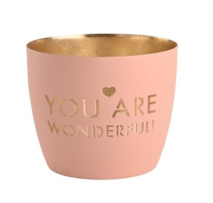 Reliable Manufacturer Cut Out Lettering Design <b>Tea</b> Light Votive <b>Stand</b> Featuring Decorative Letter Patterns And Elegant Candle - Product Image 5