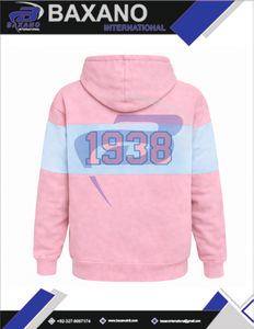 เสื้อฮู้ดแจ็คแอนด์จิลออฟอเมริกา ซอร์โรริตี้ พาแนล ฮู้ดดี้ สีชมพูและฟ้าอ่อน สำหรับฤดูหนาว ดีไซน์ปักลายแบบครอปปิ้ง พร้อมขอบปักลาย สำหรับชุดนักศึกษา - Product Image 5