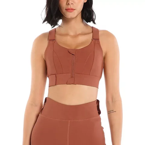 เสื้อชั้นในกีฬาไร้ตะเข็บสำหรับผู้หญิง ขายส่ง ชุดออกกำลังกายสำหรับวิ่งและออกกำลังกาย รับสกรีนโลโก้ด้านหน้า มีไซส์พลัสสำหรับผู้หญิง - Product Image 2