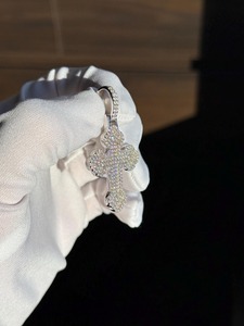 Premium Quality Lab Grown Diamond Hip Hop Pendant 925 Silver Custom Jewelry for Hip Hop Fashion and Events Available For Sale - Product Image 3