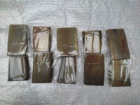 Blocs rectangulaires en corne de buffle naturelle polie, matériau durable pour la fabrication de couteaux, d'articles de joaillerie, d'incrustations, de sculptures et de projets DIY