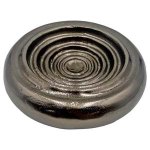 Bol en métal doré avec poignée figurative, fait main, poli, bol de service original pour la décoration de table - Product Image 4