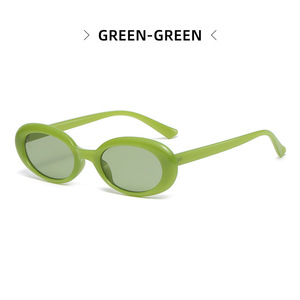 LMA 13042 Fashion Street Shooting square Small Frame Women 2024 Cheap Retro Shade Man Custom Trendy Oval <b>Sunglasses</b> UV400 - Product Image 6