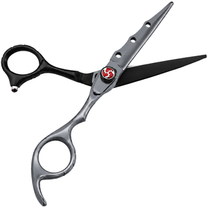 Tijeras Profesionales para Cortar Cabello de 6'', Gris/Negro, Acero Inoxidable, Venta al Por Mayor, Logotipo Personalizado, Cuchilla Afilada, Tijeras de Barbería, Proveedor OEM - Product Image 5