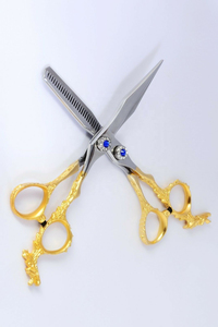 Tijeras de peluquería de acero inoxidable con mango de diseño de dragón, tijeras profesionales para barberos, estilo dragón - Product Image 6