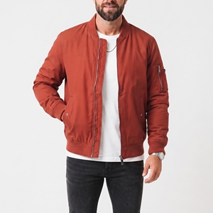 Chaqueta Bomber Personalizada para Hombre, de Primera Calidad, Ligera, Informal, Estilo Urbano, con Cuello Redondo, Cierre de Cremallera, Chaqueta Bomber de Nailon - Product Image 6