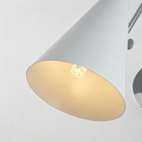 Applique murale moderne en nickel poli à bras articulé réglable, lampe de lecture rotative pour chambre et bureau