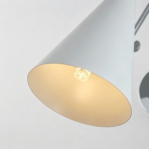 Applique murale LED, lampe murale intérieure moderne, luminaire en métal blanc réglable pour salon, chambre, hôtel, villa - Product Image 6