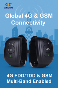 2025 QC V20 4G Personnes âgées GPS Smartwatch RF-V48A SOS Automne Alerte Sommeil Tracker HR BP Temp IP67 Appel Vocal Bracelet UNISOC 8910DM - Product Image 4