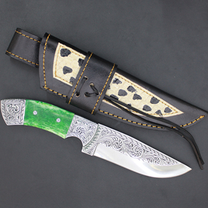 Premium Handcrafted Damascus Steel Camping Survival Pocket Knife OEM Engraved Multi-Functional Knife Top Sale - Product Image 1