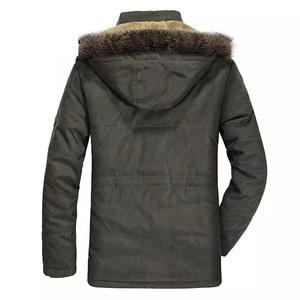 Nouvelles Vestes d'Hiver 2025 pour Hommes – Manteaux et Parkas Décontractés Épais avec Capuche en Polaire – Vêtements Masculins - Product Image 4
