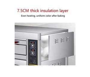 Nuevo Horno de <span class=keywords><strong>Pizza</strong></span> a Gas Industrial Grande de Dos Niveles y Cuatro Bandejas de Acero Inoxidable de Alta Productividad para Restaurantes y Panaderías - Product Image 4