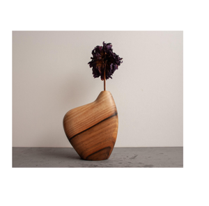 Vase en bois massif fait main, léger, écologique, design classique et moderne, personnalisable avec logo, prix de gros pour la maison - Product Image 2