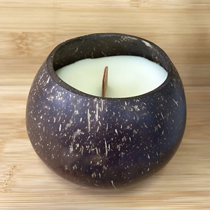 Top selling natural coco bowl <b>candle</b> <b>bulk</b> quantity cheap cost handcrafted coconut shell <b>candles</b> - Product Image 1