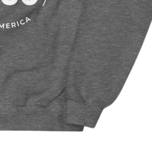 Sweat-shirt unisexe blanc à col rond gris avec motif brodé circulaire, pull en molleton à manches longues, vêtement décontracté et tendance - Product Image 3