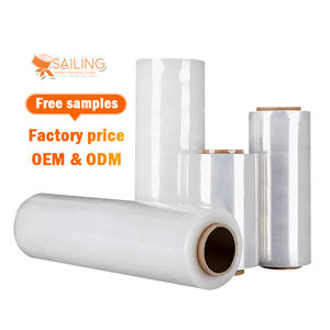 Campana industrial de vela 300M 17 micras Lldpe Roll Wrap Pallet Wrapping Machine Film elástico - Product Image 1