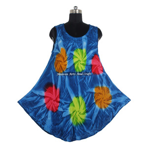 Robe longue de plage tie-dye de luxe 2026 pour femmes occidentales, sans manches, décontractée et élégante, en rayonne, style bohème gypsy - Product Image 6