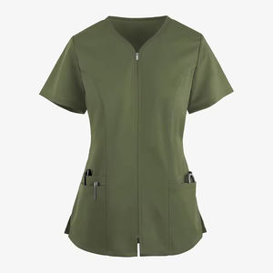 Vêtements médicaux unisexes personnalisables en gros, chemises de travail pour infirmières, uniformes d'infirmières personnalisables pour le personnel hospitalier - Product Image 2