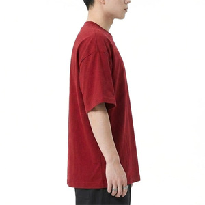 เสื้อยืดทรงบ็อกซี่ฟิตโอเวอร์ไซส์สำหรับผู้ชาย ผ้าฝ้าย 100% โลโก้ด้านหน้า แห้งเร็ว ระบายอากาศดี สไตล์ลำลอง แฟชั่นสตรีทแวร์ คุณภาพสูง MOQ ต่ำ - Product Image 3