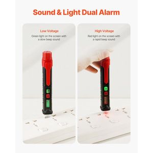 Matita di prova della penna del Tester di tensione senza contatto della sensibilità regolabile per un comodo rilevamento della tensione - Product Image 2