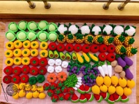 Haakwerk fruitdieren & natuurthema hoge kwaliteit Vietnam op maat gemaakte kartonnen verpakking/OEM monster beschikbaar geen batterij