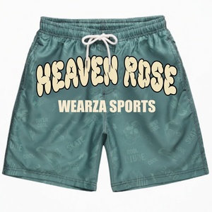 Shorts en maille pour hommes avec impression par sublimation personnalisée, séchage rapide, streetwear, shorts de plage, graphiques, été, décontracté, vente en gros - Product Image 1