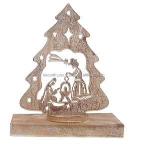 เชิงเทียนสำหรับตกแต่งบ้านนอกบ้านและในร่ม, เชิงเทียนชุบสังกะสีสำหรับตกแต่งภายในบ้านวันหยุดตกแต่งคริสต์มาส - Product Image 1