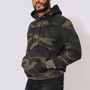 Sweat-shirts à capuche pour hommes personnalisés de qualité supérieure, imprimés pour l'automne, avec finition résistante à l'eau, coupe ample, polyester/coton écologique - Product Image 5