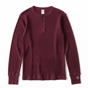 New Casual BusinessBlank <b>Henley</b> Neck Custom logo Long Sleeve t <b>Shirt</b> for Men t Wholesale High Quality Luxury Plain Blank Short - Product Image 2