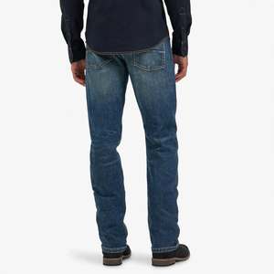 Jeans de Mezclilla de Pierna Recta para Hombre, Corte Regular, Peso Medio, Algodón Lavado a la Piedra, Estilo Casual Urbano, Hip Hop, Primavera Otoño - Product Image 2