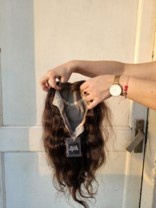 Indian Remy Human Hair Full Lace Wig Machine Double Weft All Colors Suitable - Product Image 2