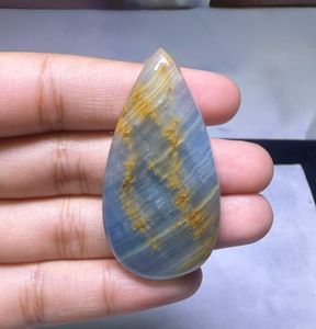 Cabochon de calcite bleue naturelle à bandes, pierre précieuse en vrac, vente en gros, calcite bleue naturelle faite à la main, pierre précieuse en vrac - Product Image 2