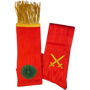 Custom Royal Arch Masonic Sash | Handmade Embroidery with Gold Fringe | Freemason Regalia Manufacturer from Pakistan - Product Image 5