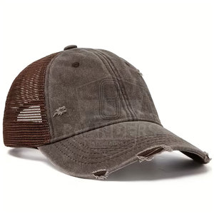 Casquette de camionneur tendance, design en maille légère, coupe confortable, idéale pour le style urbain et les activités de plein air - Product Image 4