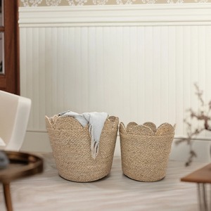 Natural Seagrass Nestable <b>Storage</b> <b>basket</b> Handmade <b>Storage</b> <b>Basket</b> Wholesale eco-friendly Made in Viet Nam - Product Image 2