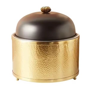 Cazuelas con base dorada, ideales para fiestas de lujo, bodas y catering de alta gama, calentador de alimentos, venta al por mayor desde India - Product Image 3