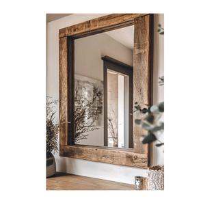 Indian Exporter Modern Wooden Wall <b>Mirror</b> for Bathroom Use Bedroom Styling and Home Aesthetics Available at Discount Price - Product Image 5