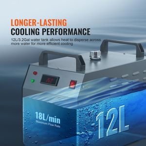 CW-3000(PRO) Enfriador de Agua Industrial Refrigerado por Aire de 150W, Capacidad de 18L, Tanque de Agua de 12L, Sistema de Enfriamiento de 18 Pulgadas - Product Image 4