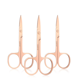 Tijeras Profesionales de Acero Inoxidable Curvadas para Uñas, con Mango de Acero Antideslizante y Agarre Cómodo para Aplicación de Cutículas, Fáciles de Usar - Product Image 1