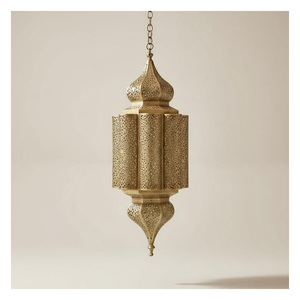 Farol Marroquí Decorativo de Hierro para Ramadán Mubarak con Portavelas LED para un Ambiente Espiritual en el Hogar - Product Image 3