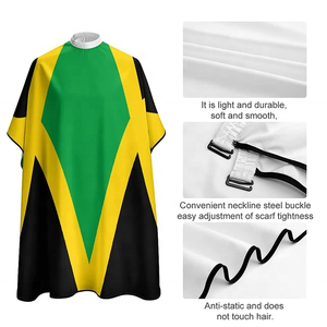 Cape de coiffure unisexe en polyester imperméable avec logo personnalisé pour salon de coiffure, service OEM, taille sur mesure - Product Image 3