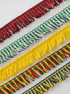 Borla de Flecos de Poliéster con Pedrería para Banderas, Estandartes, Uso Textil en el Hogar, Decorada con Diamantes de Imitación, Tamaño y Color Personalizados, Venta al por Mayor - Product Image 5