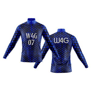 Maillot de cyclisme unisexe à manches longues en Spandex/Polyester, coupe-vent, respirant, anti-humidité, séchage rapide, sans coutures, personnalisé - Product Image 3