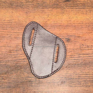 Gaine de couteau usinée de tournesol en cuir de qualité extrême ceinture personnalisée gaine de couteau de trappeur porte-couverture en cuir de vachette - Product Image 3