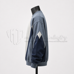 Sudadera de Cuello Redondo para Hombre, Personalizada, Estilo Urbano, 100% Algodón, Felpa, Ecológica, Transpirable, Fabricante de Ropa OEM - Product Image 4